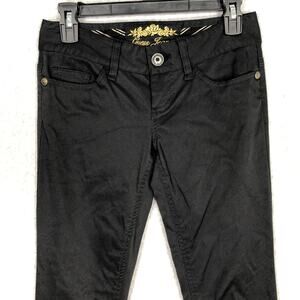 Guess Super Low Rise Jeans Size 23 Ribbed Textured Stretch Punk Tuxedo 90s Y2K